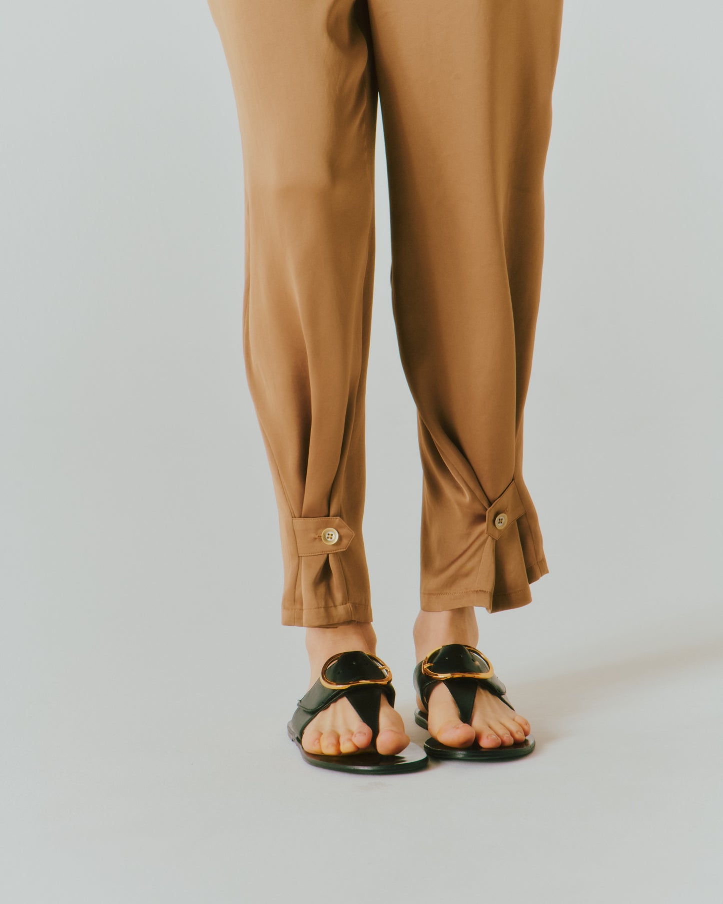 VIN SATIN DRAW-CORD PANTS