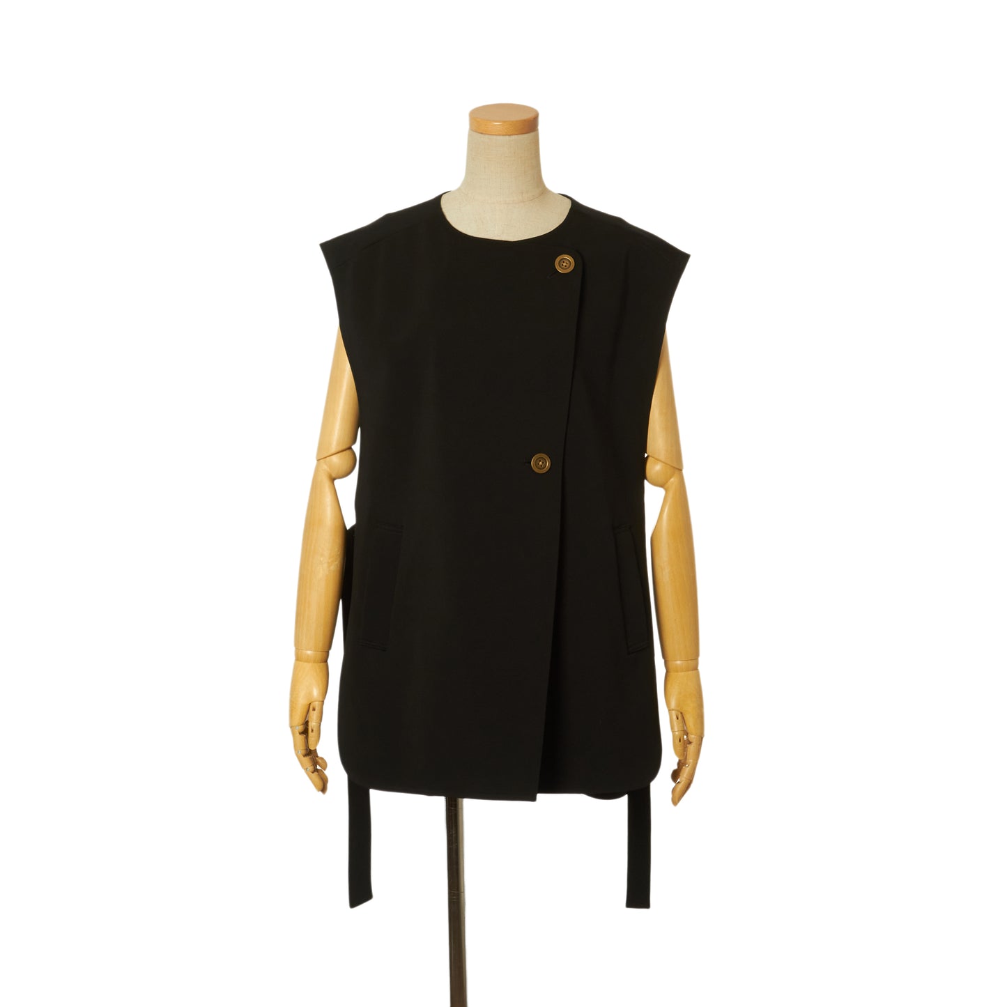 CAMELLIA RIB BELTED GILET