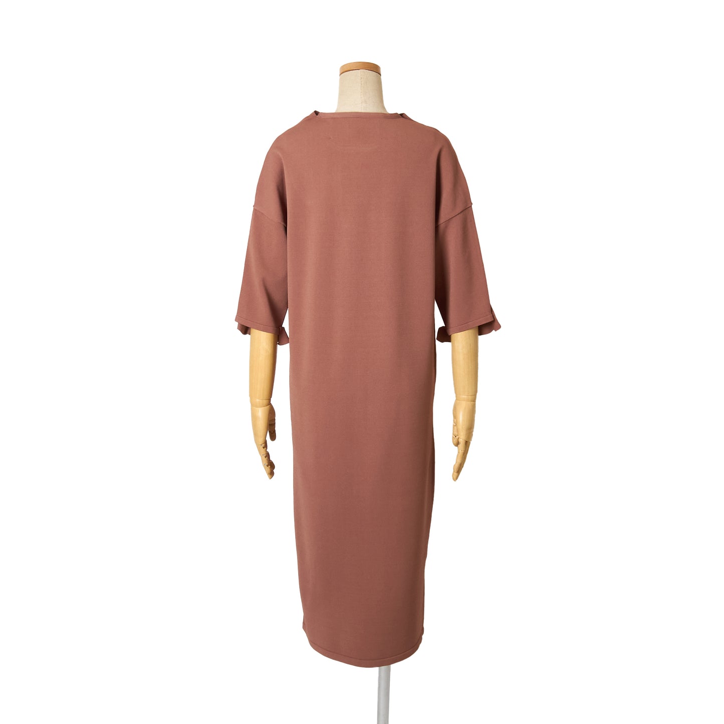 VIS SHOULDER FRILL H/S DRESS
