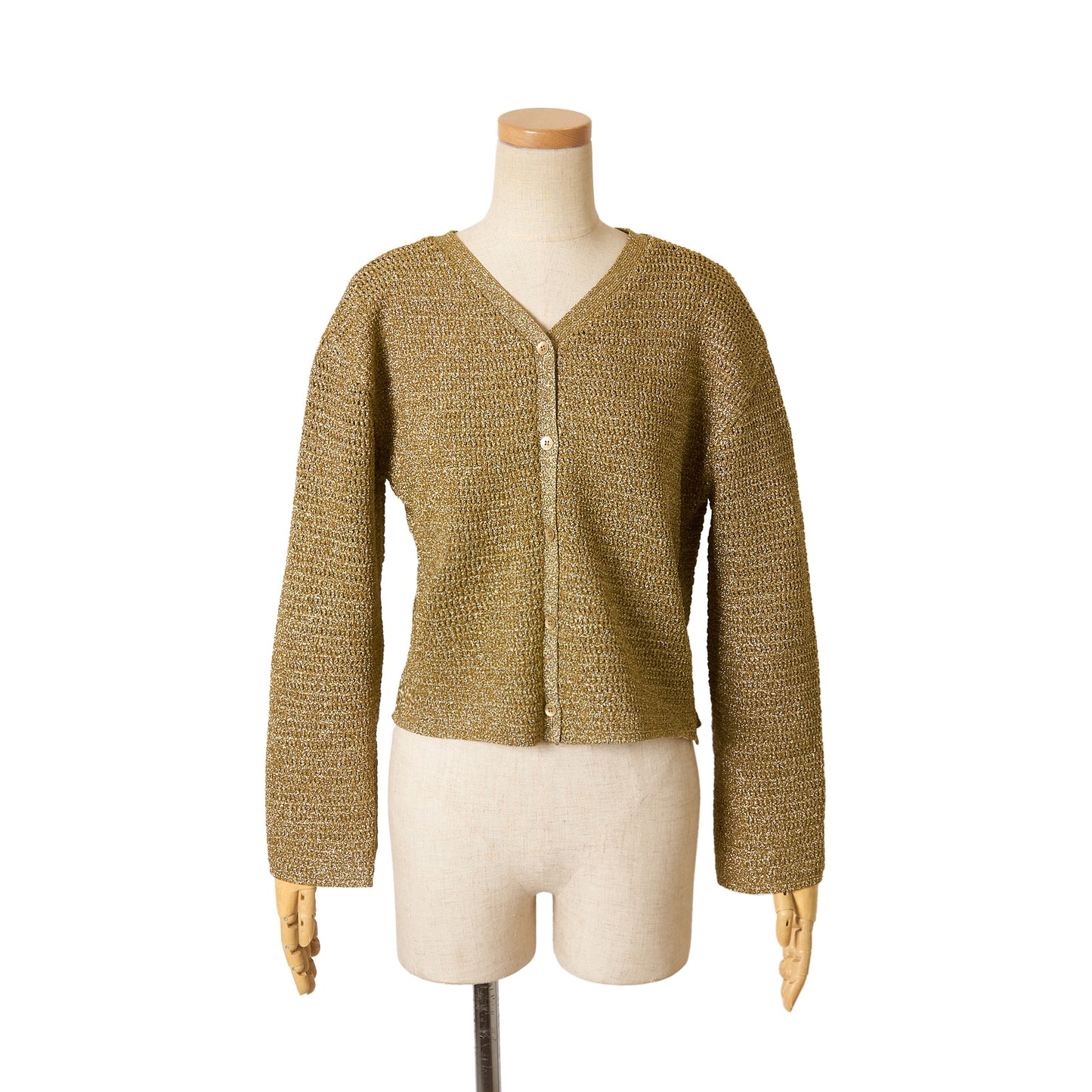 LAME DROP KNITTING C/GN