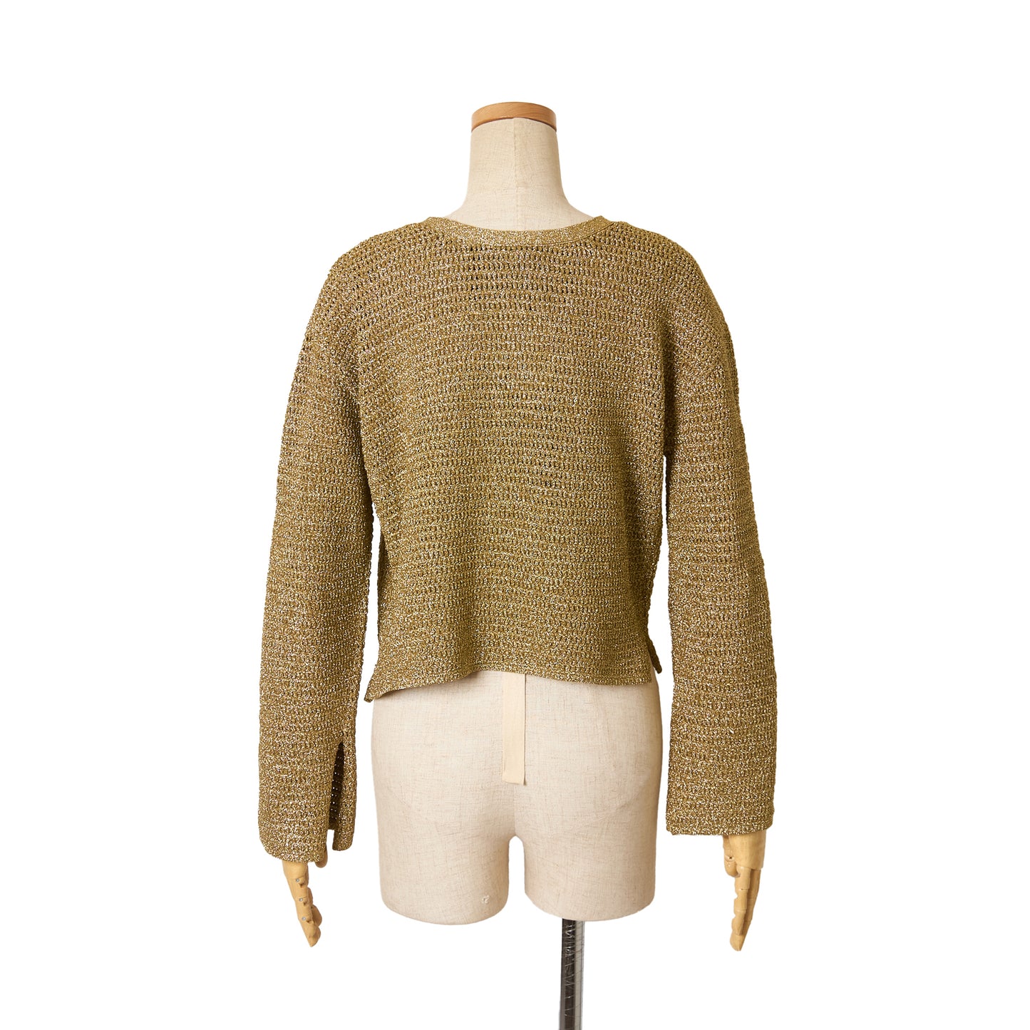 LAME DROP KNITTING C/GN