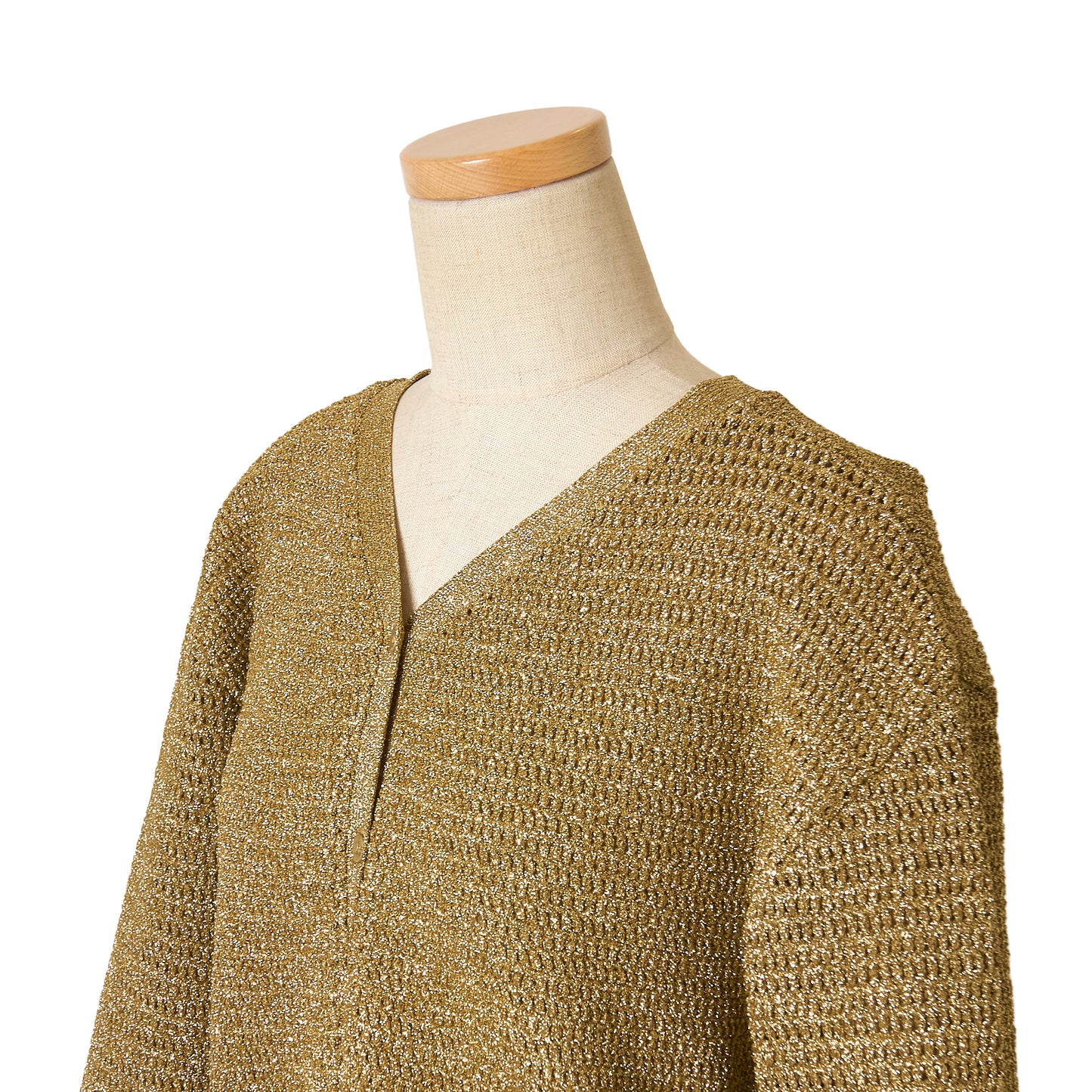 LAME DROP KNITTING C/GN