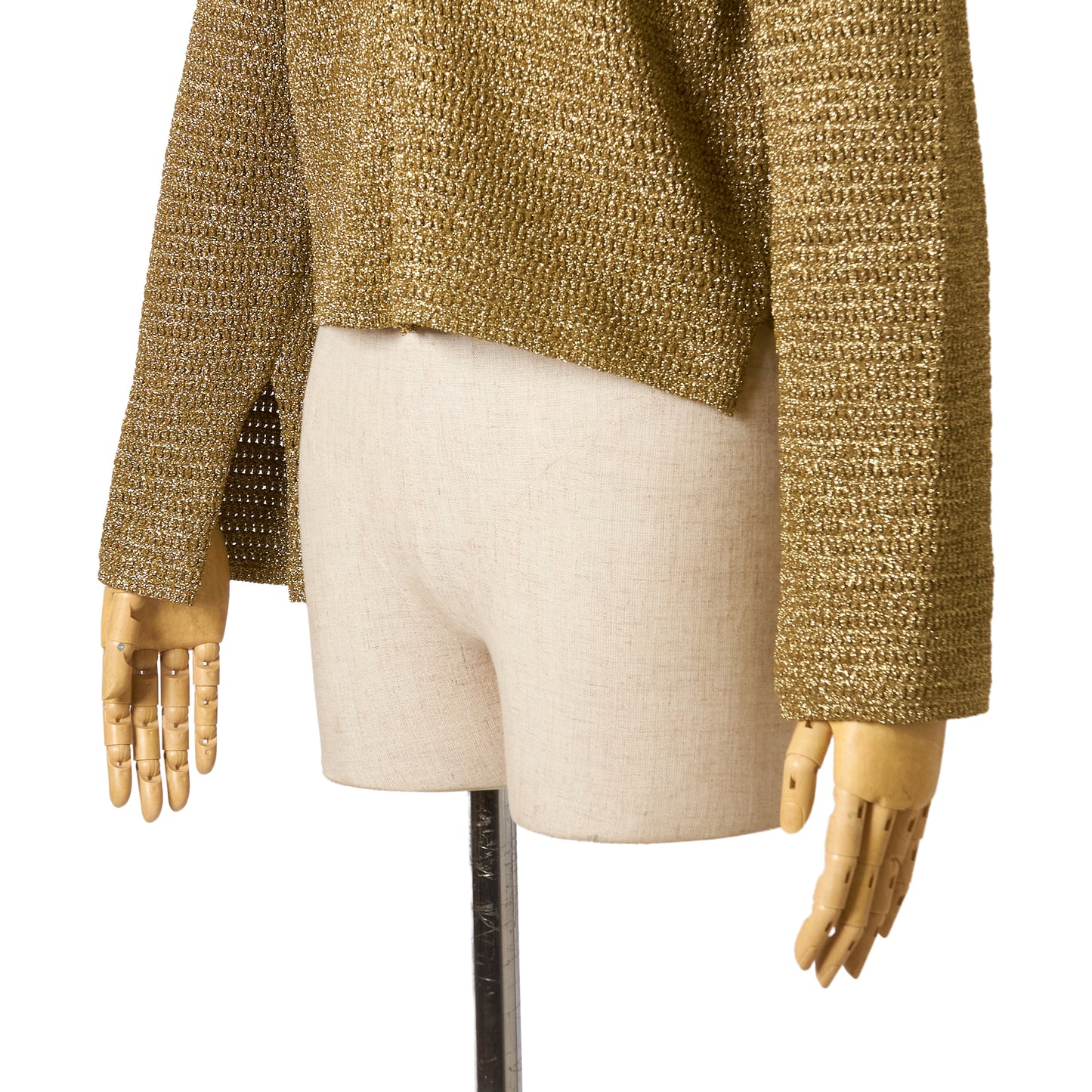 LAME DROP KNITTING C/GN