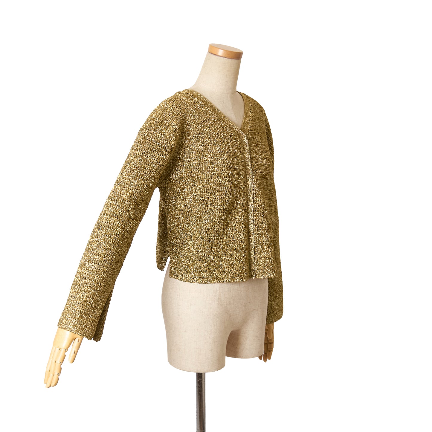 LAME DROP KNITTING C/GN