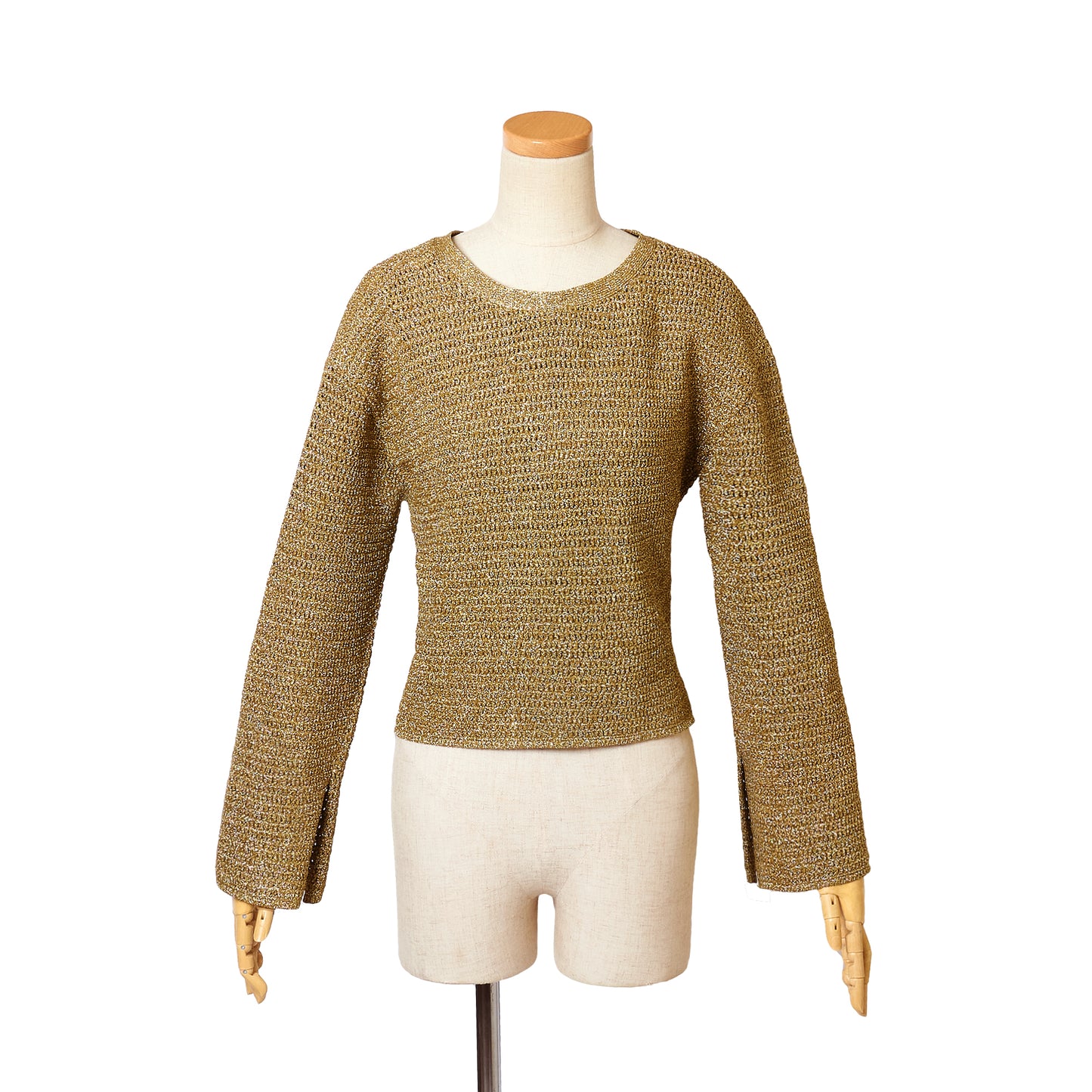 LAME DROP KNITTING C/GN