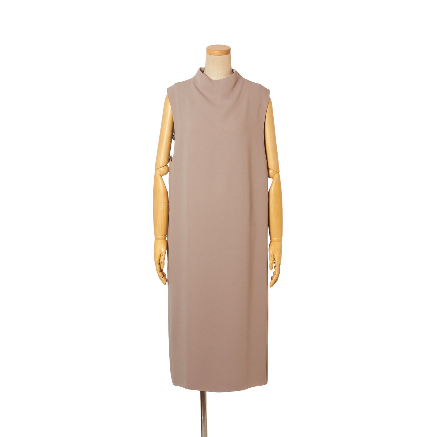 MAT SATIN DRAPE/N NS DRESS