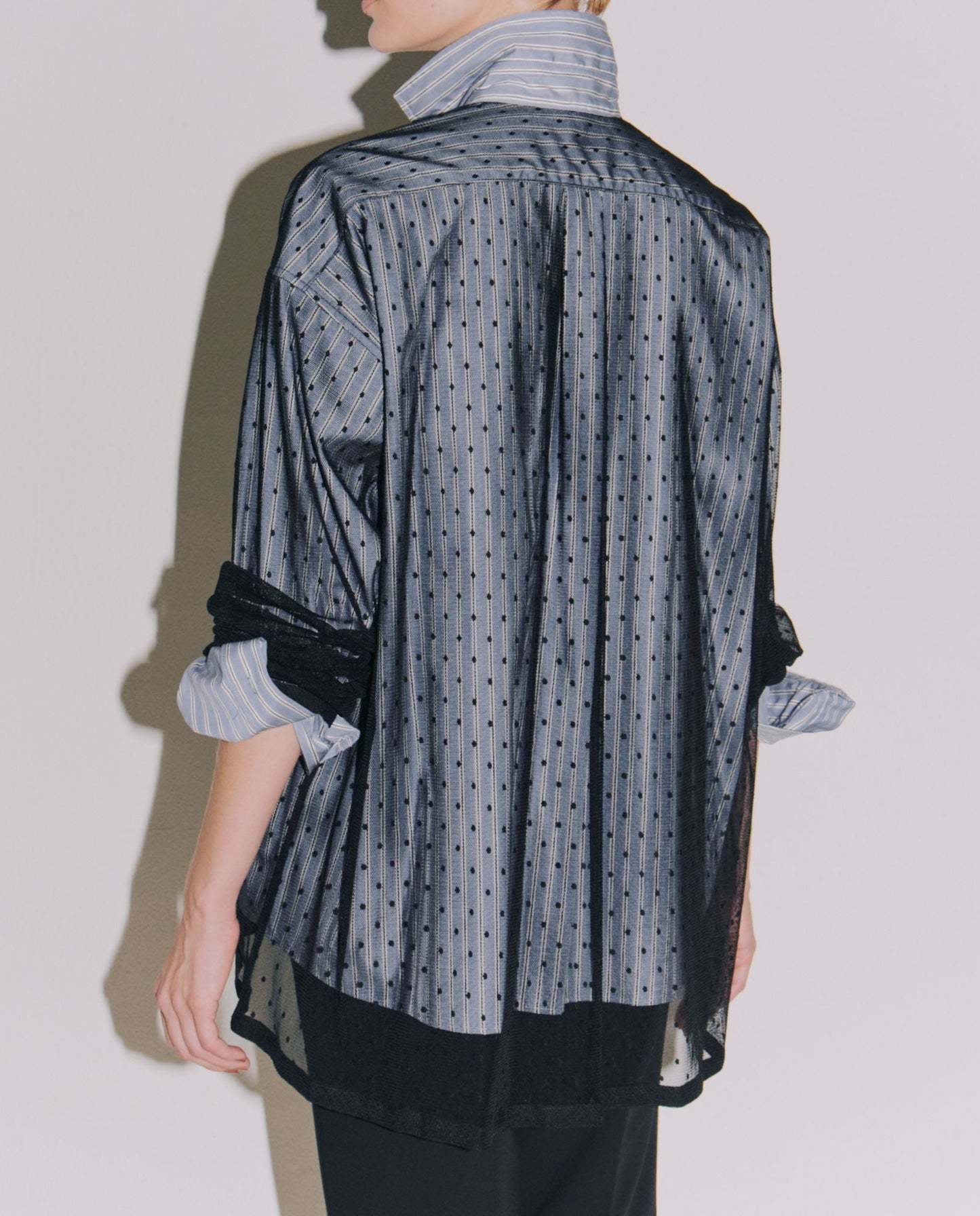 【LAST ONE】STRIPE/P/OVER WITH DOT TULLE