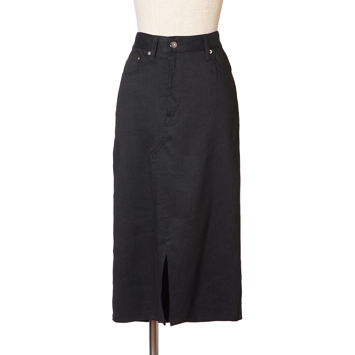 ST DENIM F/SLIT TIGHT SKIRT