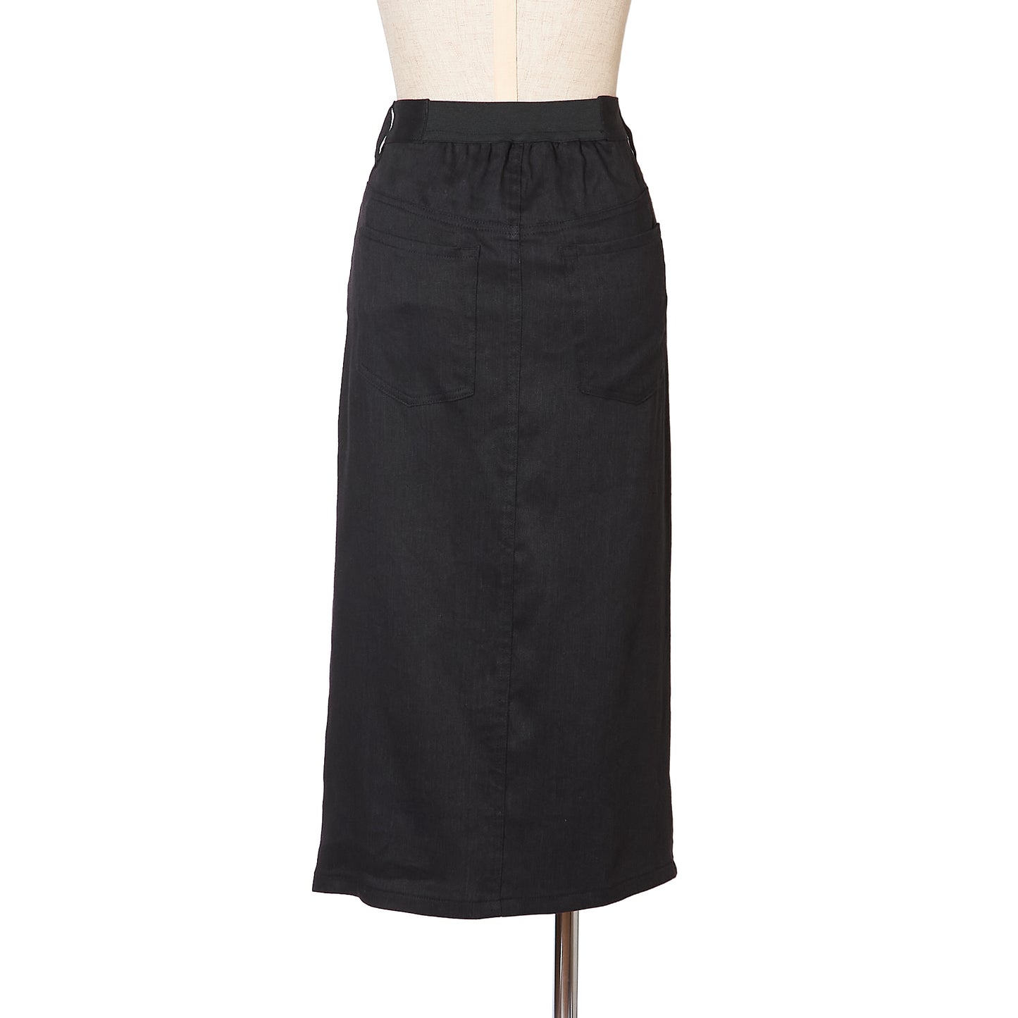 ST DENIM F/SLIT TIGHT SKIRT