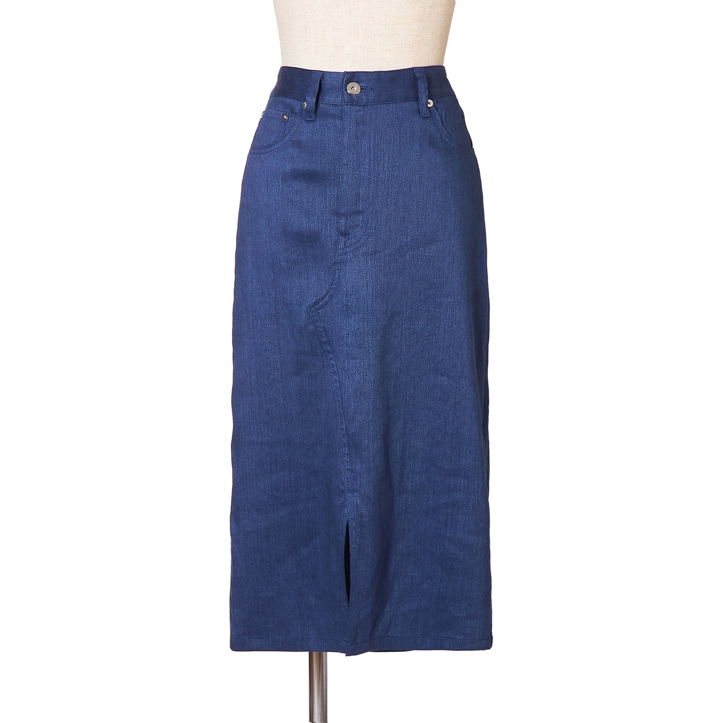 ST DENIM F/SLIT TIGHT SKIRT