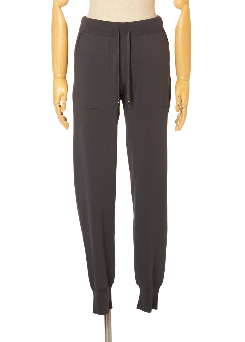 VISCOSE DRAW-CORD RELAX PANTS