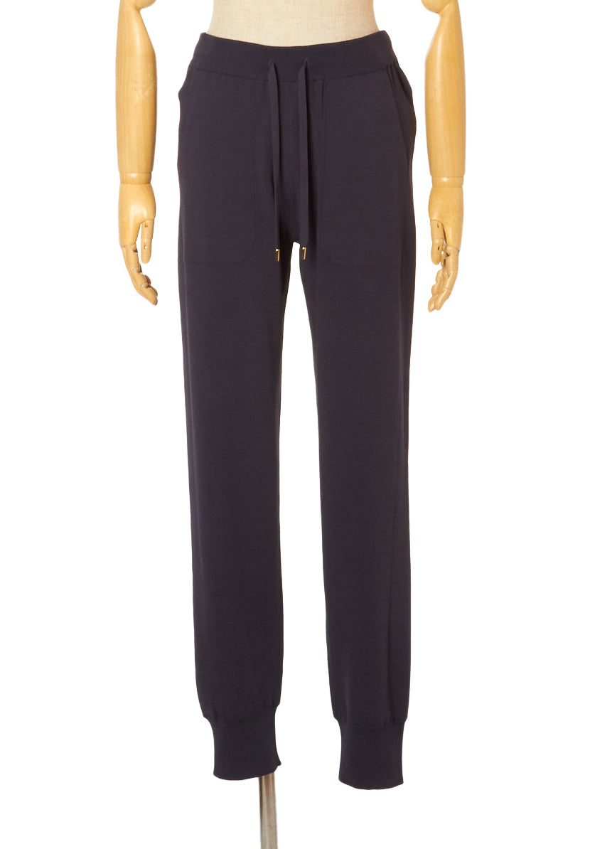 VISCOSE DRAW-CORD RELAX PANTS
