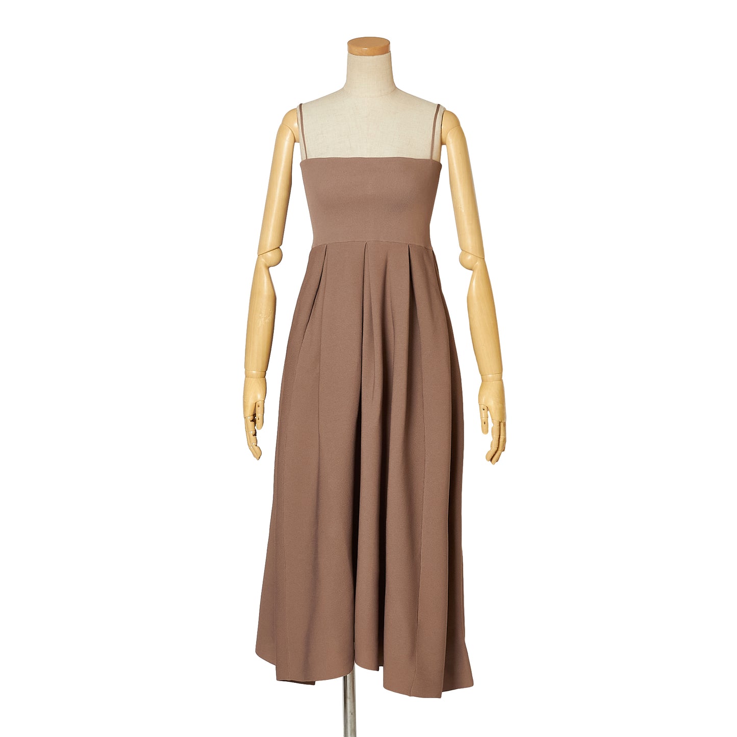 AIR YARN GARTER BARE DRESS