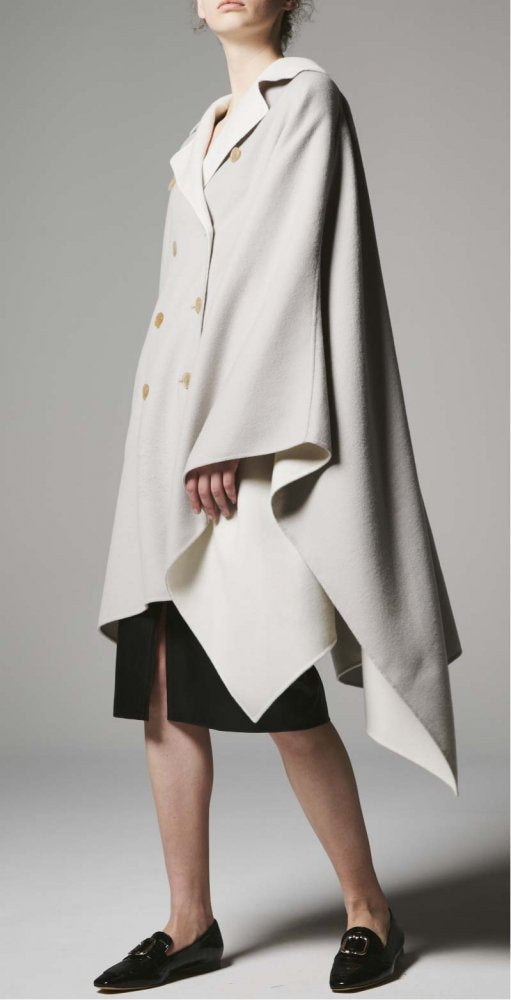 REV DOUBLE-BUTTON CLOAK