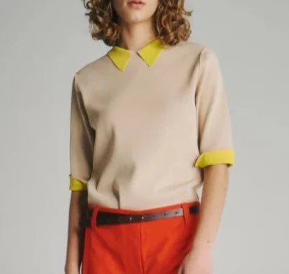 BI/COLOR COLLAR TOPS