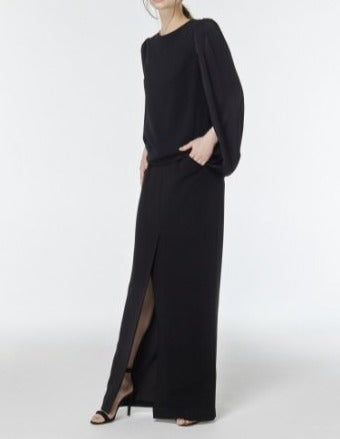 【LAST ONE】Triace Georgette Long Skirt