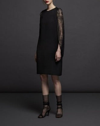 DOUBLE GEORGETTE LACE SHAWL DRESS