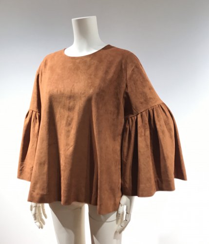 F/SUEDE BIG-SLEEVE TOPS