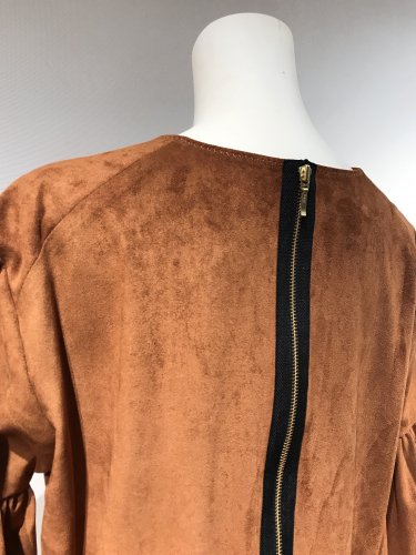 F/SUEDE BIG-SLEEVE TOPS