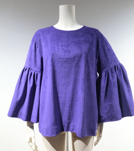 F/SUEDE BIG-SLEEVE TOPS