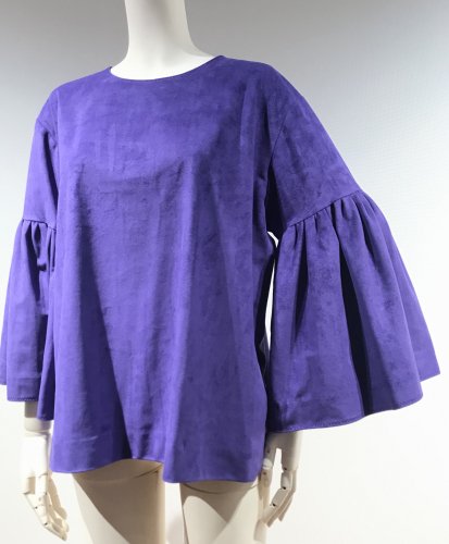 F/SUEDE BIG-SLEEVE TOPS