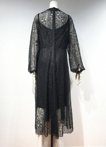 【LAST ONE】 SQUARE LACE FLAIR DRESS