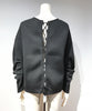 CURVE-SLEEVE LACE-UP TOPS