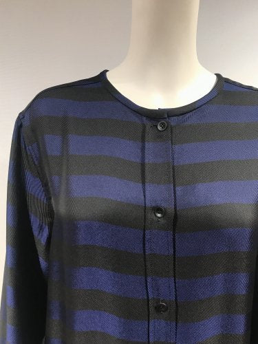 【LAST ONE】TWILL BORDER SHIRTS DRESS