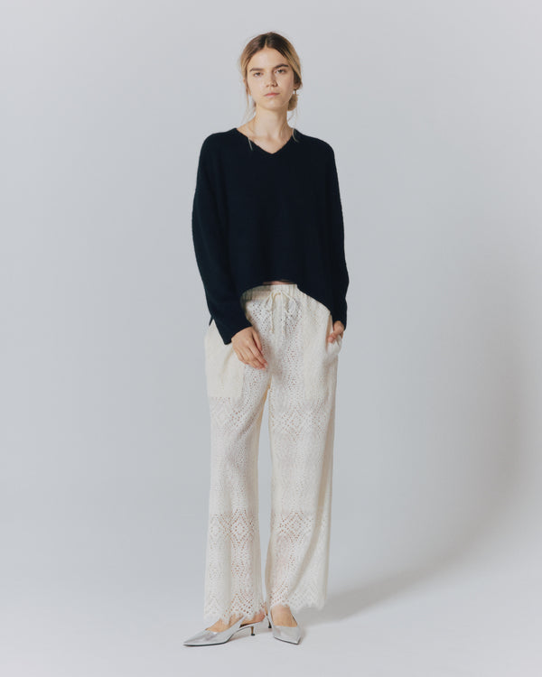 GUIPURE LACE  WIDE PANTS
