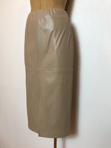 ECO-LEATHER F/SLIT TIGHT SKIRT