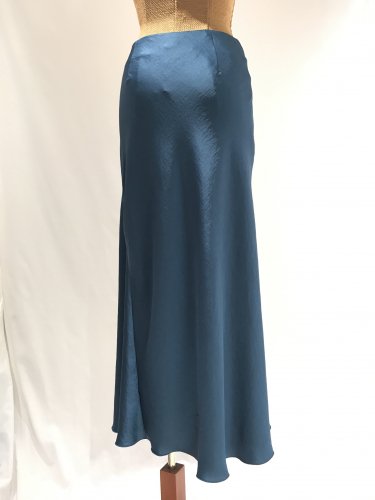 VINTAGE-SATIN DRAPE SKIRT