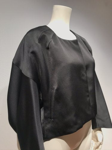 SATIN DRAPE SHORT BOLERO