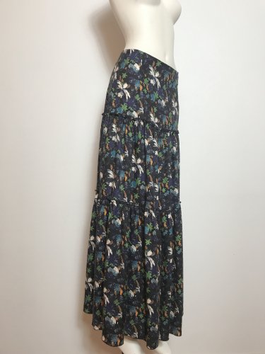 【LAST OPNE】LEAF-PRINT TIERED SKIRT