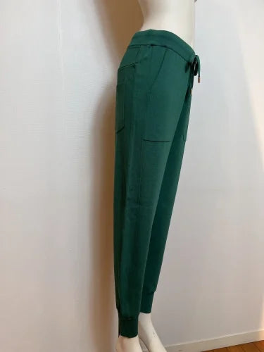 VISCOSE DRAW-CORD RELAX PANTS