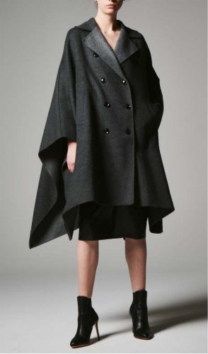 REV DOUBLE-BUTTON CLOAK