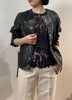 【LAST ONE】F/LEATHER SNAP-DOT CREW JACKET
