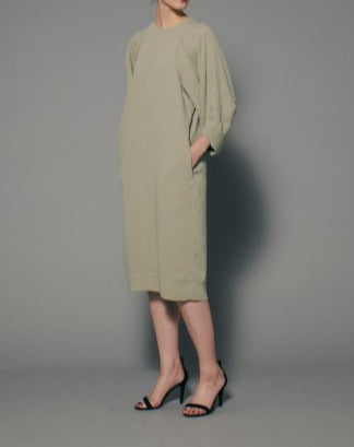 【LAST ONE】MAT SATIN VOLUME/S DRESS