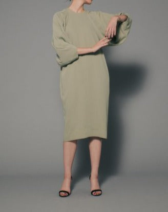 【LAST ONE】MAT SATIN VOLUME/S DRESS