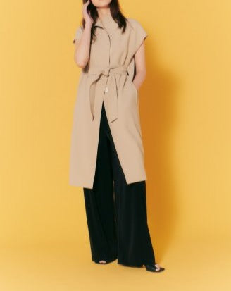 【LAST ONE】DOUBLE CLOTH HI/N BELTED COAT