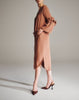 【LAST ONE】MAT SATIN FRILL/S V/N DRESS