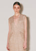 LAME-TWD DEEP/V TUXEDO DRESS