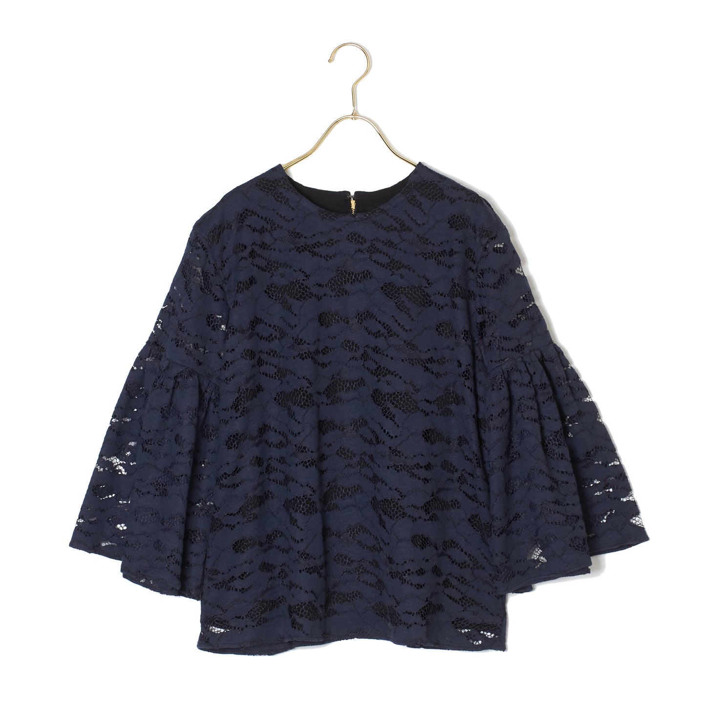 WAVE-LACE GATHER-SLEEVE TOPS