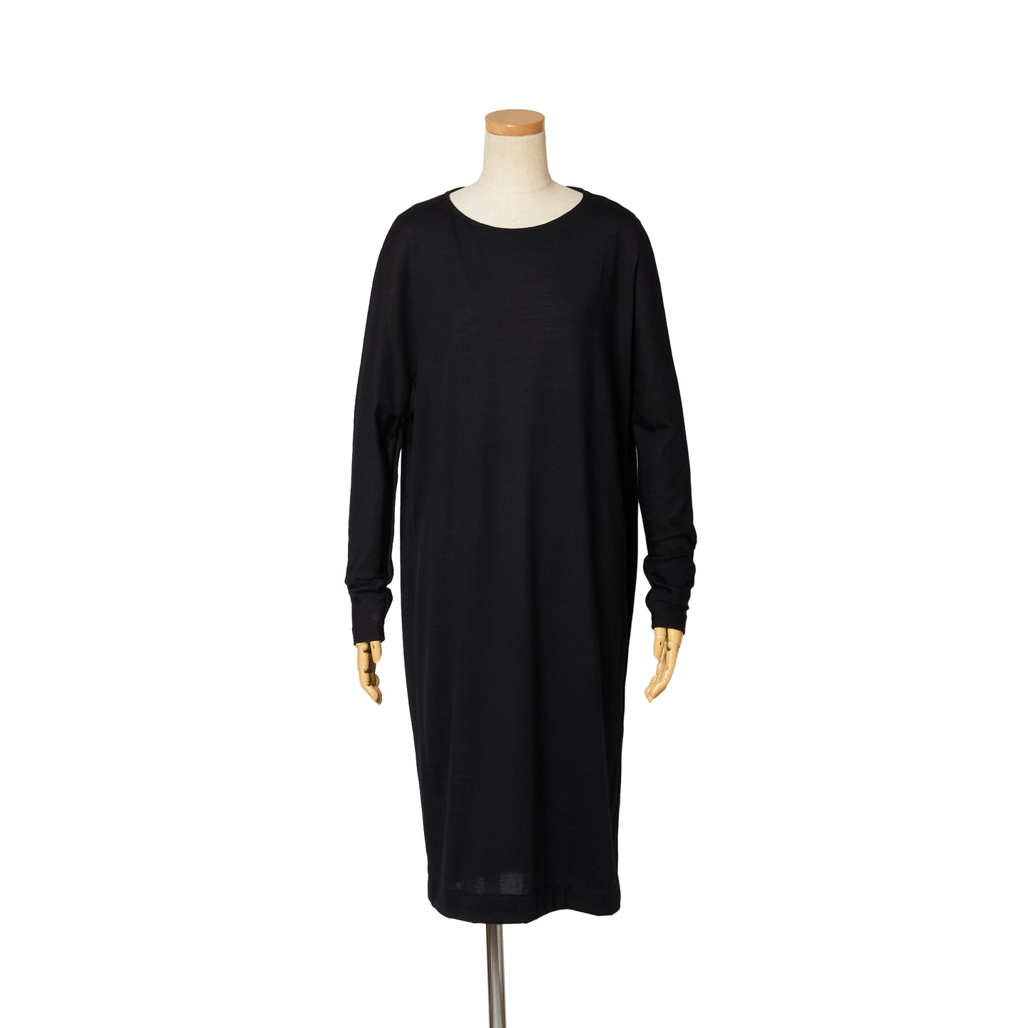 WOOL JRSY CAPE DRESS