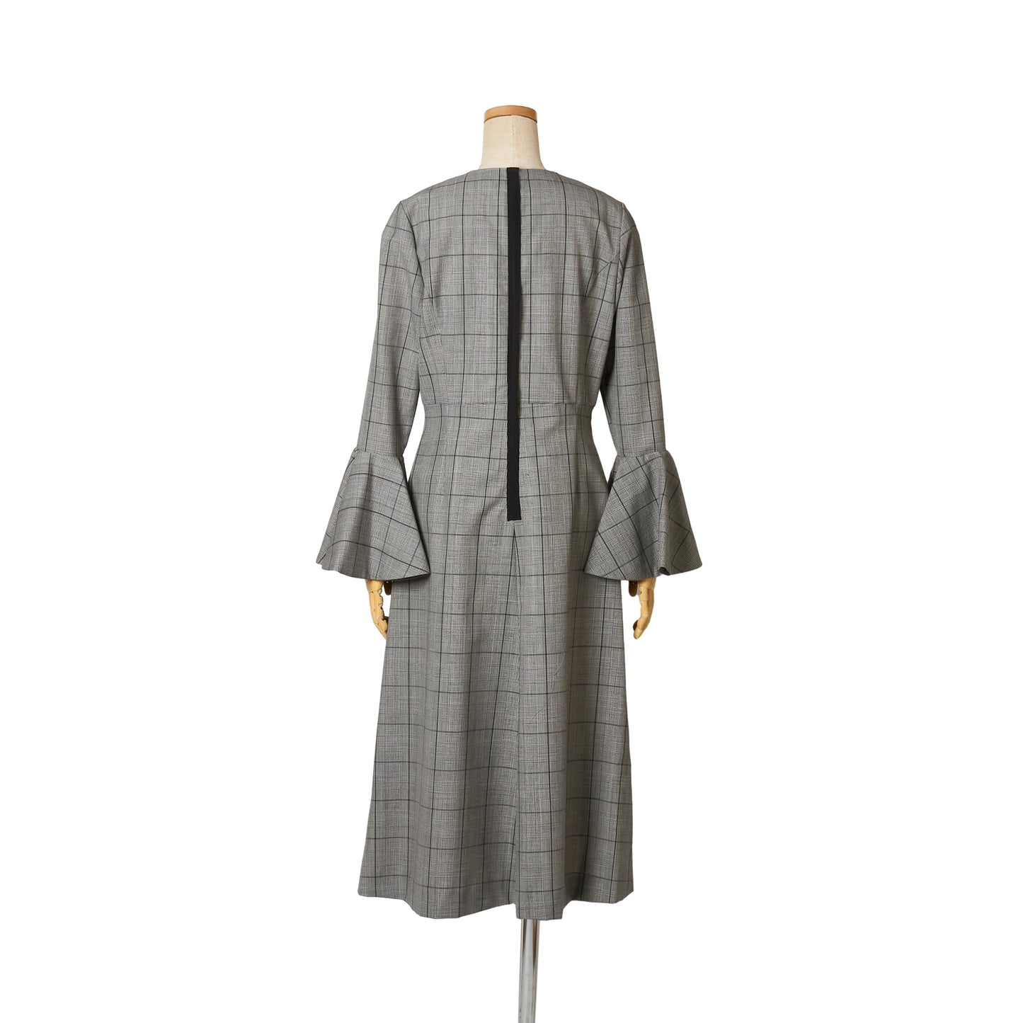 G/CHECK BELL/SLEEVE DRESS