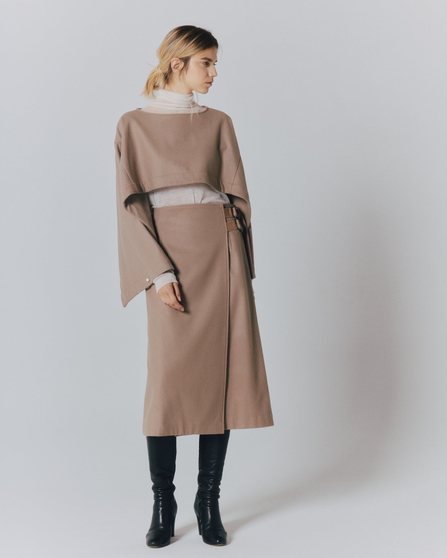 【予約】MELTON 2BELT WRAP SKIRT