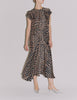 【LAST ONE】CROCO-PRT RIBBON DRAPE DRESS