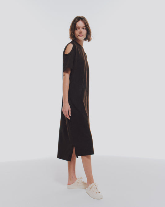 FUNCTIONAL CO SHOULDER/OPEN DRESS