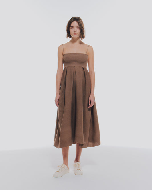 【予約商品】AIR YARN GARTER BARE DRESS