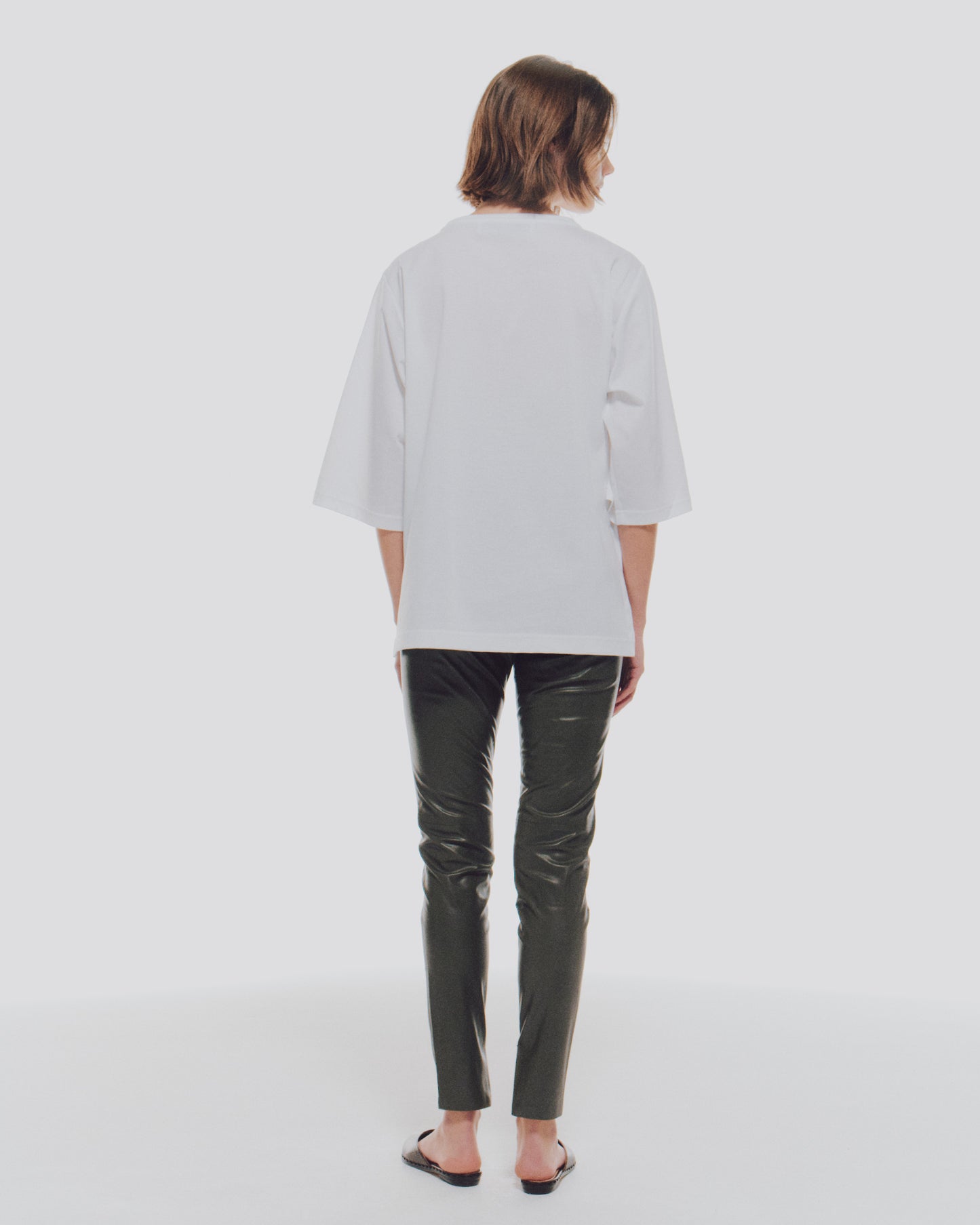 【定番】 F/LEATHER SKINNY PANTS