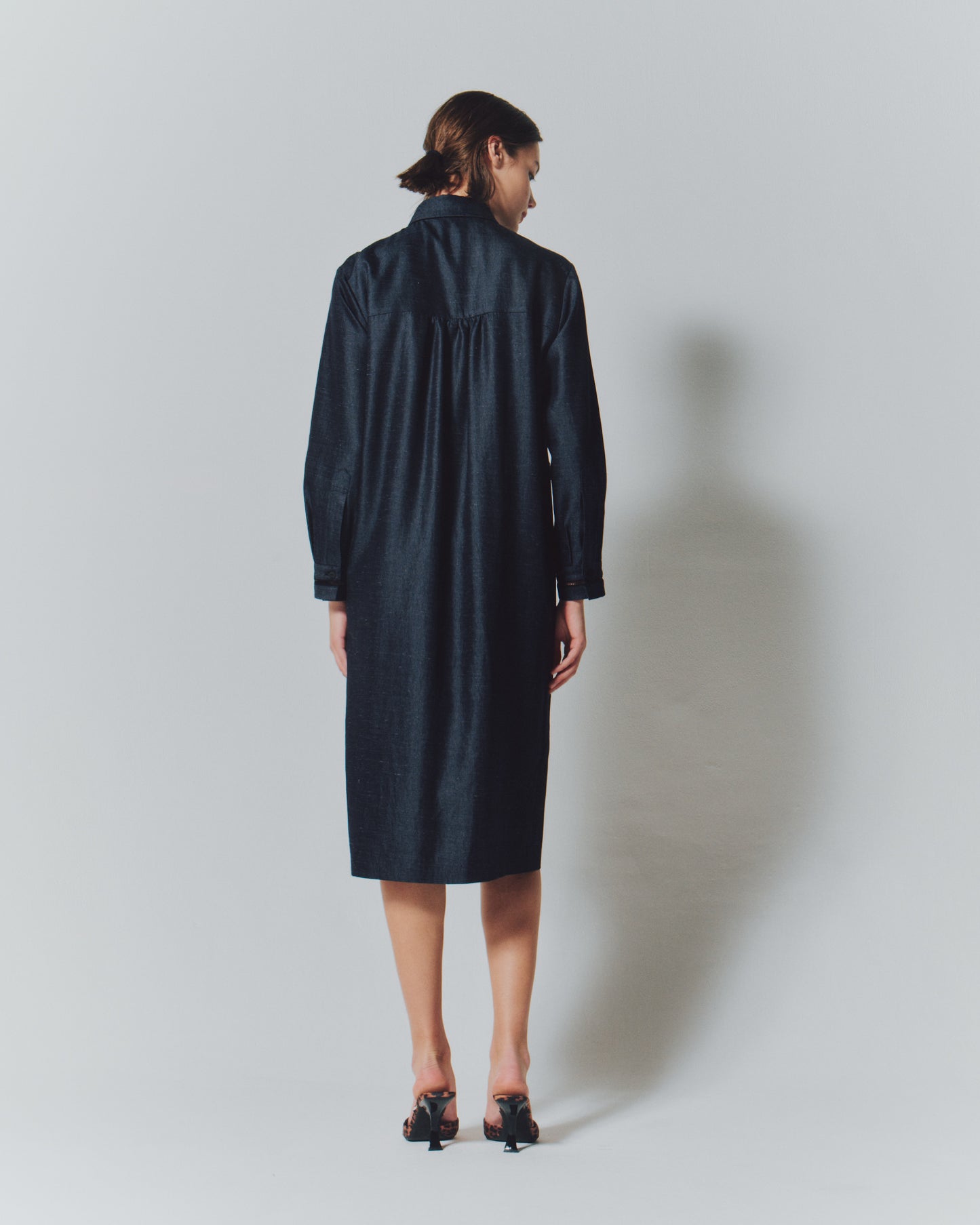 【予約商品】 TRI/TWILL COMBI LACE DRESS